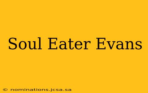 Soul Eater Evans