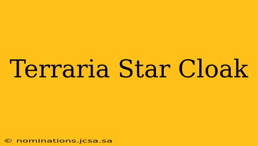 Terraria Star Cloak