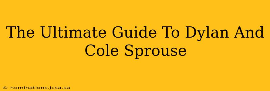 The Ultimate Guide To Dylan And Cole Sprouse
