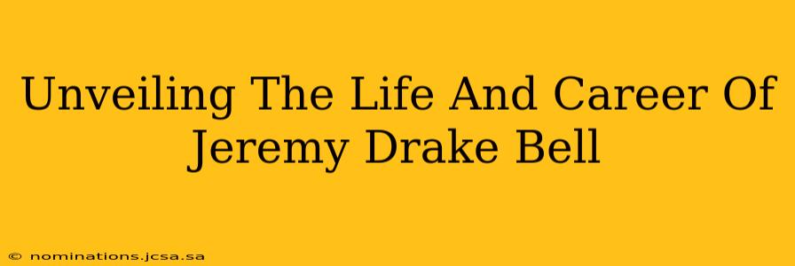 Unveiling The Life And Career Of Jeremy Drake Bell