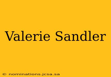 Valerie Sandler