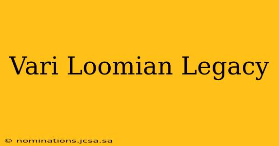 Vari Loomian Legacy