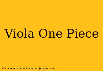 Viola One Piece