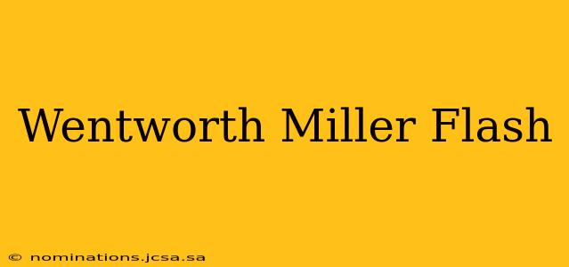 Wentworth Miller Flash
