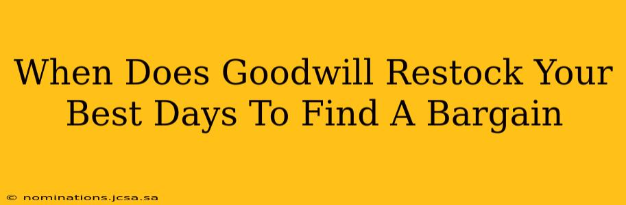 When Does Goodwill Restock Your Best Days To Find A Bargain